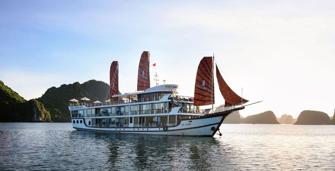 Halong Bay 1 Night Luxury Cruise - Perla Dawn Sails